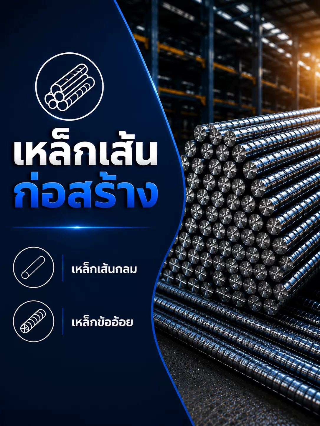 เหล็กเส้นก่อสร้าง เหล็กเส้นกลม เหล็กข้ออ้อย - เหล็กทรัพย์ธนวงศ์