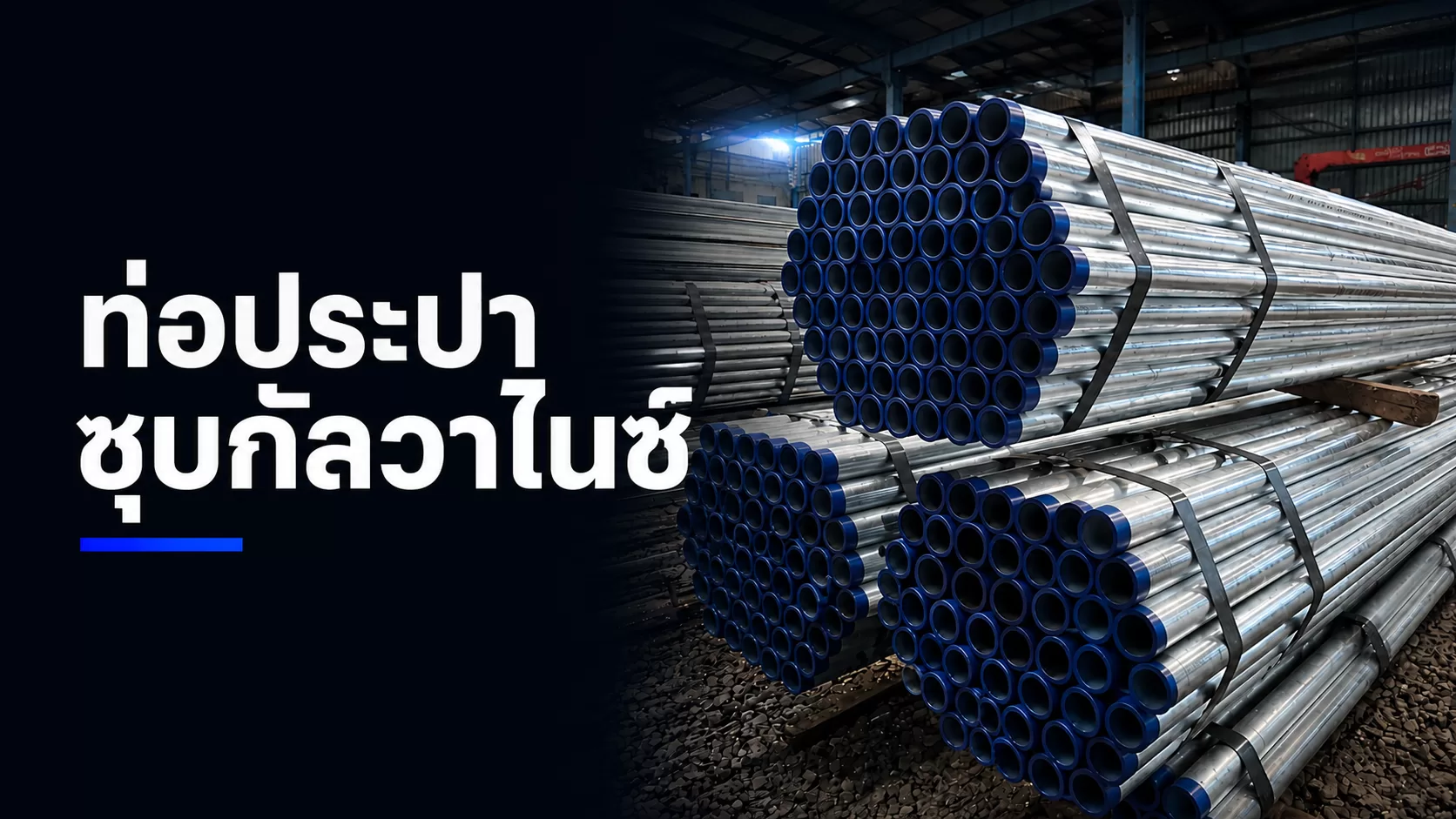 ท่อประปาชุบกัลวาไนซ์ เหล็กชุบสังกะสีสำหรับงานก่อสร้างและงานระบบ